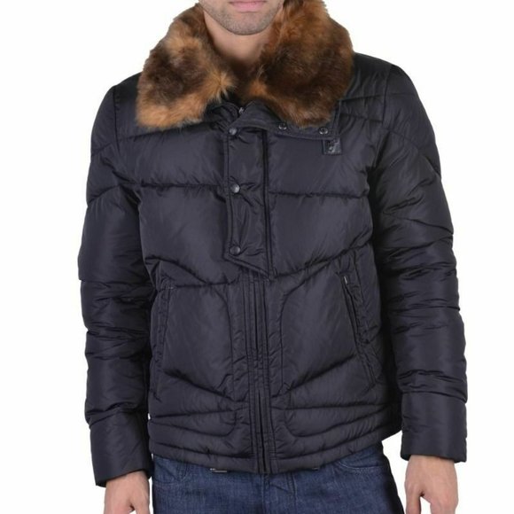 Versace Collection Men's Black Down Parka - Picture 1 of 7